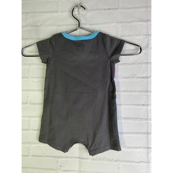 Disney Baby Monsters Inc Sully One Piece Snap Romper Footless Bodysuit 6-9 Month - Picture 2 of 6